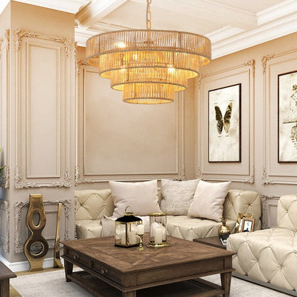Bohemian Woven Chandelier -Unavailable Platform- Temu