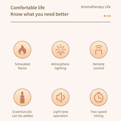 Flame Effect LED Aromatherapy Diffuser