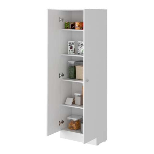 Virginia Double Door Storage Cabinet, Five Shelves