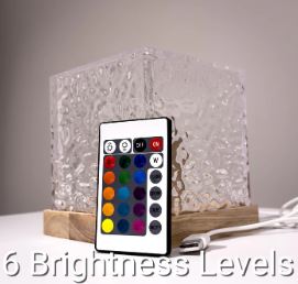 Light And Shadow Ambience Light Rotating Water Wave Lamp