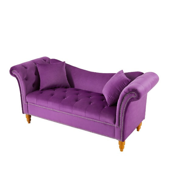 Velvet Ottoman