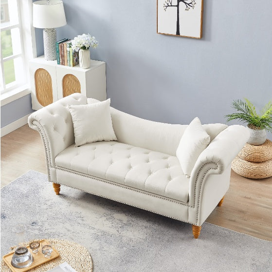 Velvet Ottoman