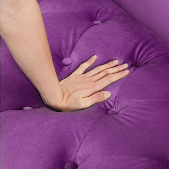 Velvet Ottoman