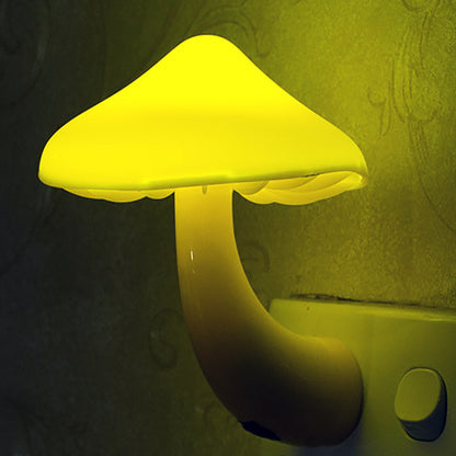 Light-Controlled Colorful Mushroom Night Light Lamp