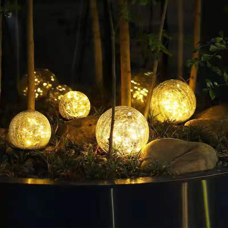 Solar Crack Outdoor Ground Light with Light Control