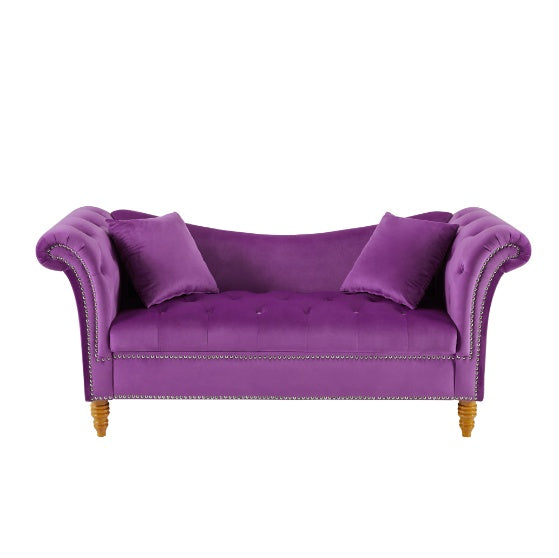 Velvet Ottoman