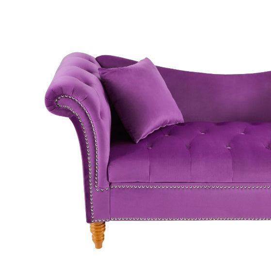Velvet Ottoman