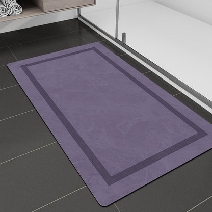 chakme Bathroom Mat Rugs 30x17 Ultra Thin Magic Mat Bathroom Rug Non Slip Bath Rugs Quick Dry Absorbent Bath Mats for Bathroom Floor (Purple 30"x17")