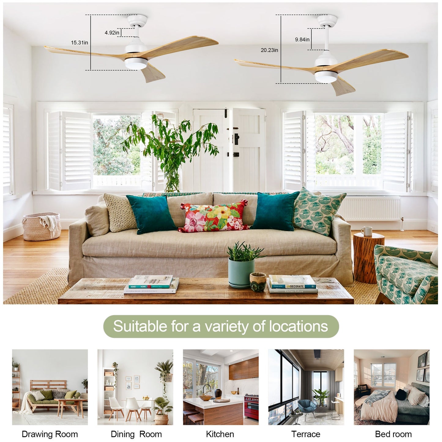 Wooden Ceiling Fan
