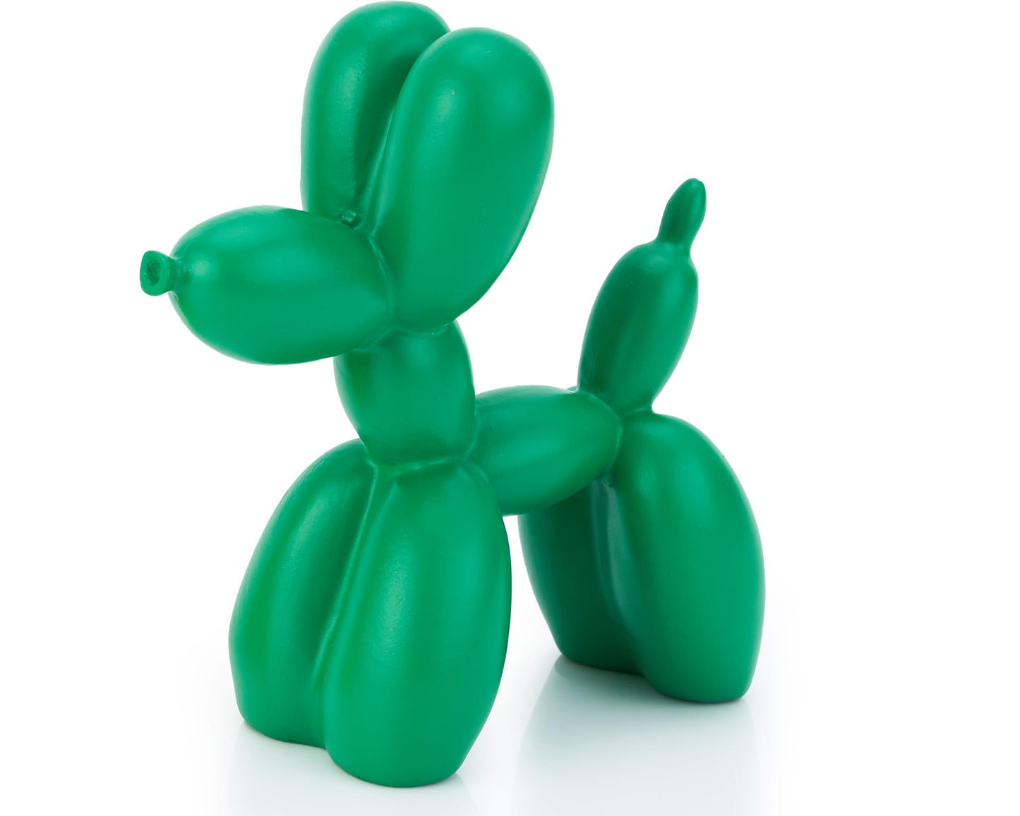 AMOIENSIS Balloon Dog Statue Decor 4 inch Green Balloon Dog Animal Sculpture Small Nick Nacks for Shelves Decor Small Eclectic Decor for Desk Cute Balloon Dog Desktop Holiday Ornament Gifts