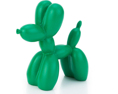 AMOIENSIS Balloon Dog Statue Decor 4 inch Green Balloon Dog Animal Sculpture Small Nick Nacks for Shelves Decor Small Eclectic Decor for Desk Cute Balloon Dog Desktop Holiday Ornament Gifts