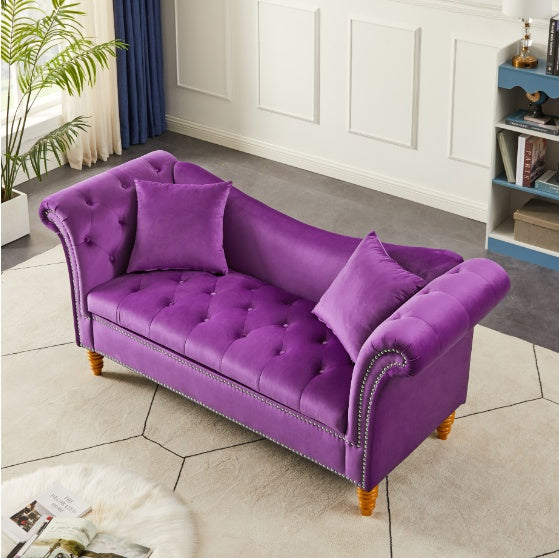 Velvet Ottoman