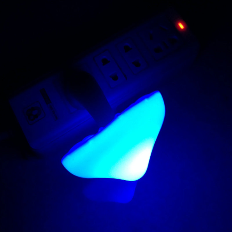 Light-Controlled Colorful Mushroom Night Light Lamp