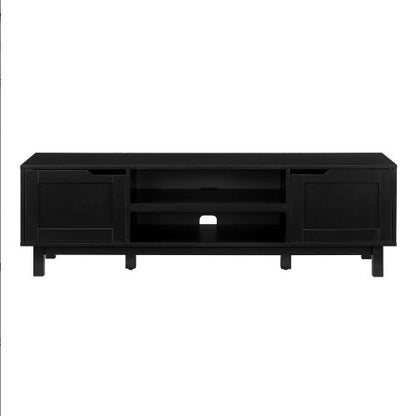 Modern 2-Door Open Storage TV Stand For TVs Up To 65 Inches