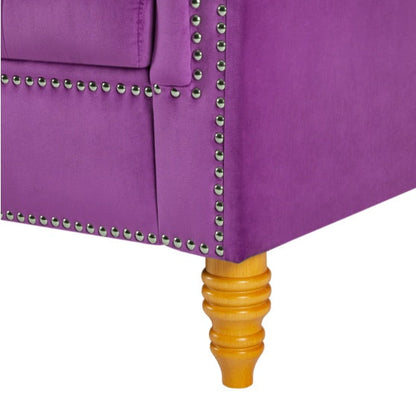 Velvet Ottoman