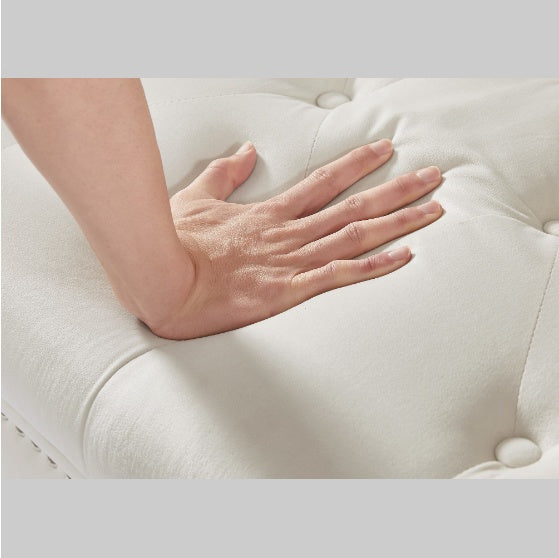 Velvet Ottoman